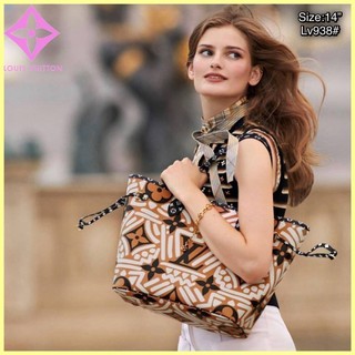 Louis​ vuitton​ Shopping​ bag​กระเป๋าสะพายไหล่หลุยส์รุ่นใหม่ขนาด14นิ้ว