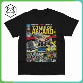 ถูกสุดๆเสื้อยืด พิมพ์ลาย Thor Lego Tales Of Asgard Love and Thunder สําหรับผู้ชายรหัสเต็ม