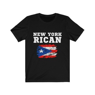 เสื้อยืดพิมพ์ลายแฟชั่น ใหม่ เสื้อยืด ผ้าฝ้าย 100% พิมพ์ลายธง New York Rican Heritage Puerto Rico แฟชั่น สําหรับผู้ชาย