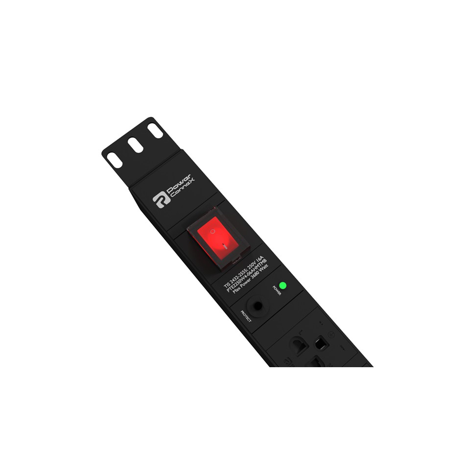 PowerConneX 6xUniversal Outlets,With Master Switch & Overload ...