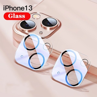กระจกนิรภัยกันรอยเลนส์กล้อง สีดํา สําหรับ iPhone 13 12 11 14 Pro Max 12 13 Mini