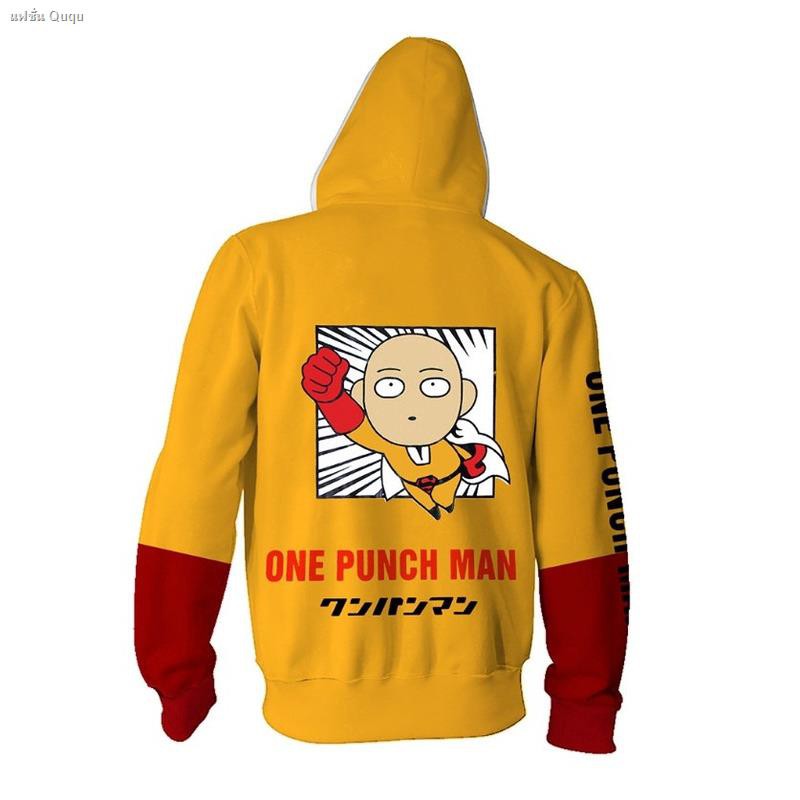 คอสเพลย์-one-punch-punch-man-พิมพ์ผู้ชายลำลองเสื้อกันหนาวหมวกเสื้อกันหนาวเสื้อแจ็คเก็ตญี่ปุ่นอะนิเมะ