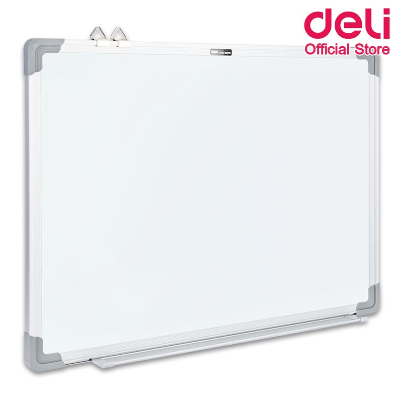 deli-v450-whiteboard-กระดานไวท์บอร์ดแม่เหล็กขอบมน-ขนาด-18-24-นิ้ว-อุปกรณ์สำนักงาน-กระดานไวท์บอร์ด-เครื่องเขียน-ไวท์บอร์ด-ไวท์บอร์ดa4