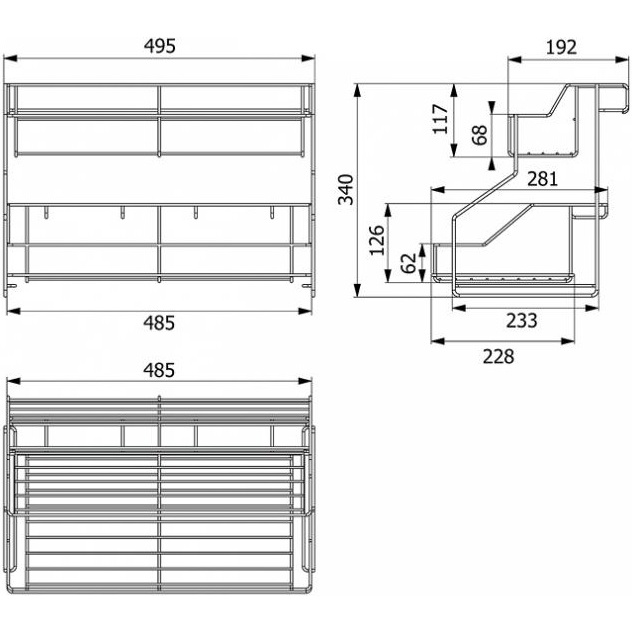 30-09-vrh-hw106-w106y3-ชั้นวางของ-2-ชั้นอเนกประสงค์สำหรับเสียบมีด-เขียง-แบบตั้งพื้นพร้อมถาดพลาสติก-ขนาด281x495x340มม