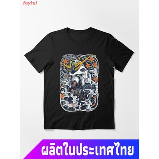 New ข้อเสนอพิเศษ หุ่นยนต์ ผู้ชาย Nu Gundam Awesome Essential T-Shirt คอกลม แฟชั่น  ผ้าฝ้ายแท้ เสื้อยืด cotton100%เสื้อยื