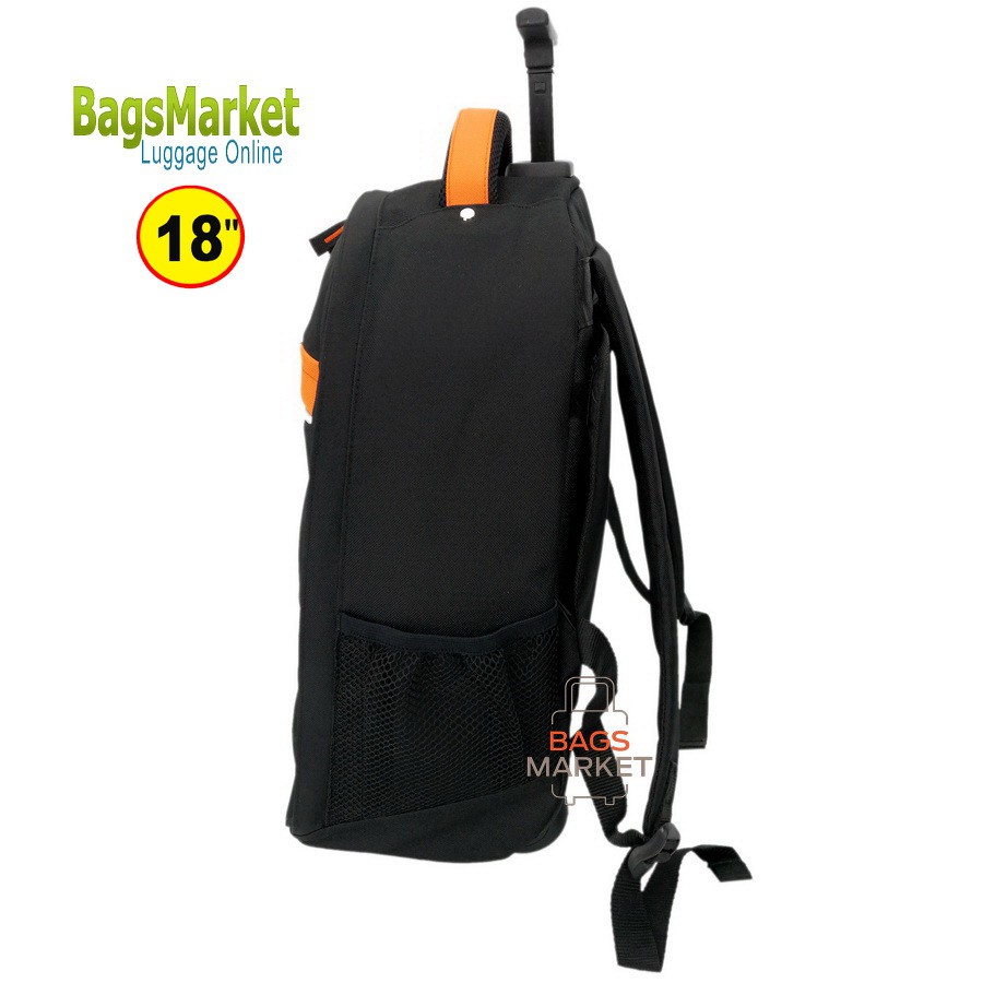 romar-polo-กระเป๋า-กระเป๋าเป้ล้อลาก-code-r123418-black-orange