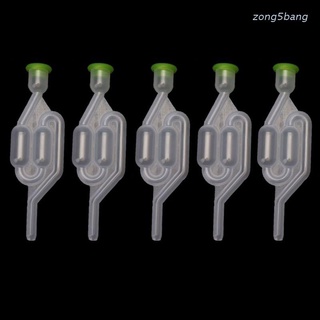 สินค้า Zong อุปกรณ์ล็อคขวดไวน์ เบียร์ แบบพลาสติก รูปตัว S สําหรับหมักไวน์ 5 ชิ้น
