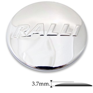 ราคาต่อ 1 ชิ้น สติกเกอร์สแตนเลส RALLI ขนาด 55mm.(5.5cm.) สติกเกอร์ นูนเล็กน้อย