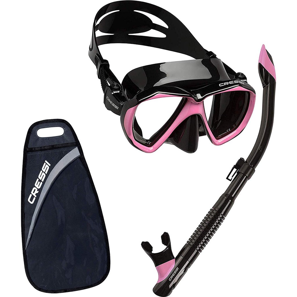 cressi-set-of-ranger-mask-and-tao-snorkel-black-ชุดอุปกรณ์ดำน้ำ-หน้ากาก-พร้อมท่อหายใจใต้น้ำ-อุปกรณ์ดำน้ำ