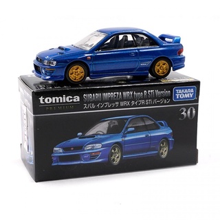 Tomica Premium 1/61 SUBARU IMPREZA WRX TYPE R STI NO.30 DIECAST SCALE รุ่นรถ