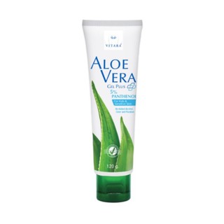 สินค้า Vitara Aloe Vera Plus Panthenol ไวทาร่า อโลเวร่า ว่านหางจระเข้ ผิวแพ้ง่าย ขนาด 70 กรัม (14684) / 120 กรัม (04577)