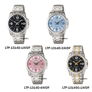 ภาพขนาดย่อของภาพหน้าปกสินค้าของแท้ นาฬิกาข้อมือ Casio ผู้หญิง รุ่น LTP-1314 (สายสแตนเลส) จากร้าน wanwela.watch บน Shopee