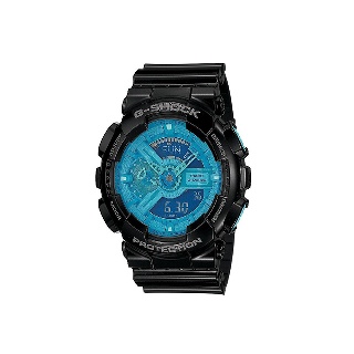 Casio G-Shock นาฬิกาข้อมือผู้ชาย สายเรซิ่น รุ่น GA-110B-1A2 - Black/Blue