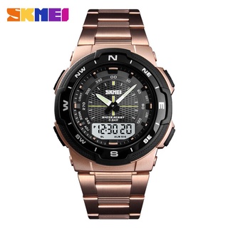 SKMEI Watch Men Fashion Sport Quartz Clock Mens Watches Top Brand Luxury Full Steel Business Waterproof