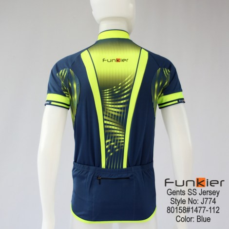 เสื้อจักรยานแขนสั้นผู้ชายfunkier-j-774-สีน้ำเงิน