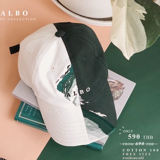 ALBO CAP 🌱- หมวกแก๊ป อัลโบ้🧢 ขาว-เขียว ⚪💚 - Capedia