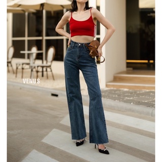 Jeans high rise flare กางเกงยีนส์ขายาว Venus09