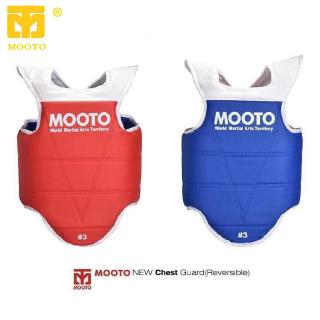 สินค้า Mooto ®เทควันโด เสื้อเกราะป้องกันหน้าอกเสื้อเกราะกลับด้านได้ (สำหรับเด็ก / ผู้ใหญ่) (สีแดงและสีน้ำเงินสองด้าน)