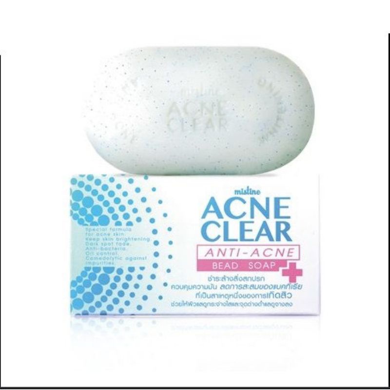 mistine-acne-clear-anti-acne-bead-soap-70g-สบู่ทำความสะอาดผิวหน้าและผิวกาย-ของแท้