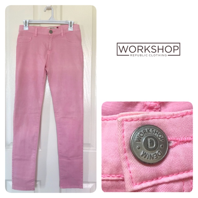 กางเกงยีนส์สีชมพูพาสเทล-แบรนด์-workshop-size-28