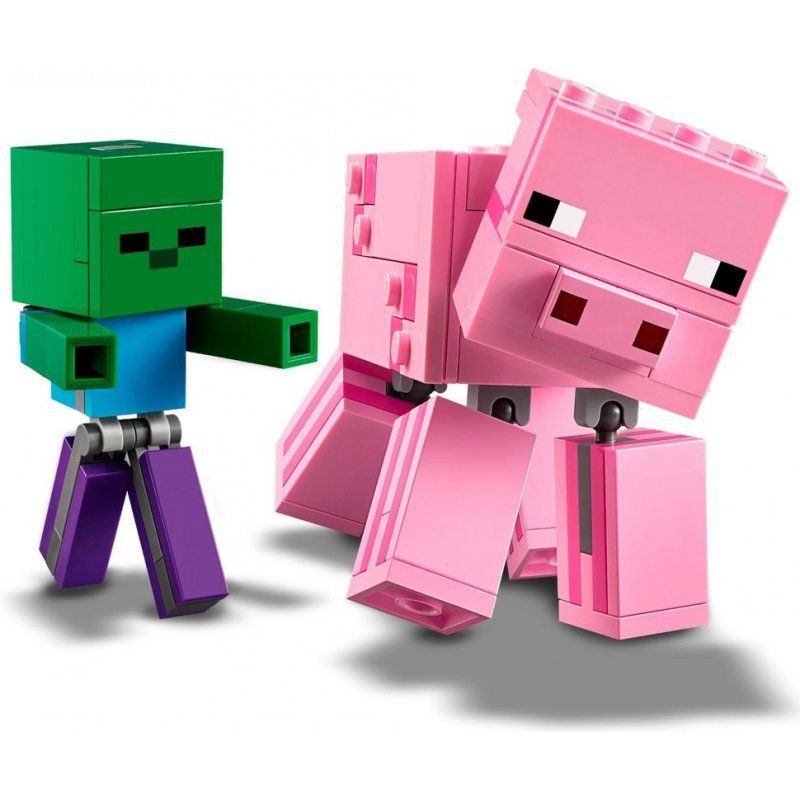 พร้อมส่ง-เลโก้-lego-มายคราฟ-minecraft-lari-11473-ชุด-pink-pig-amp-baby-zombie-ขนาด-7-5-ซม-เกรดพรีเมี่ยม-น่ารักมากครับผม