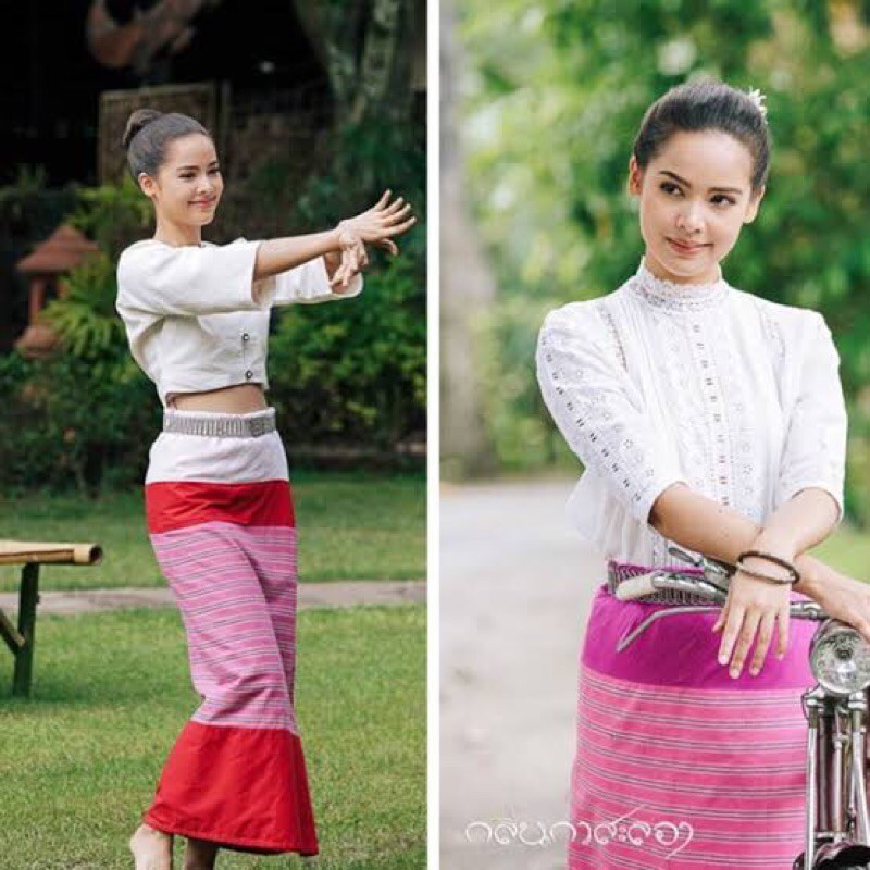 🌸ชุดกาสะลองผ้าฝ้ายพื้นเมือง สีสวย ใส่สบาย เก็บปลายทาง ราคาถูก