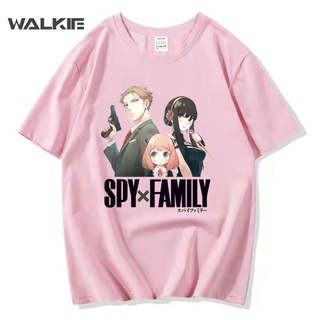 Walkie เสื้อยืดแขนสั้น พิมพ์ลายการ์ตูนอนิเมะ Spy X Family Forger Anya สไตล์ญี่ปุ่น ฮาราจูกุ แฟชั่นฤดูร้อน สําหรับผู้หญิง