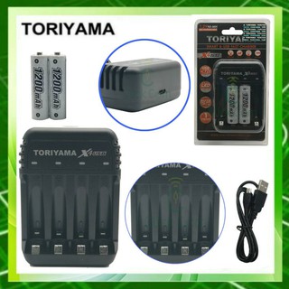 Toriyama แท่นชาร์จ+ถ่านชาร์จ รุ่น AA1200 Pack2 รุ่น  RC St TR X4p2