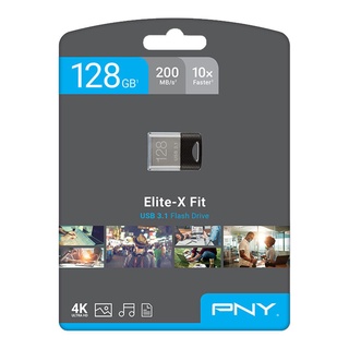 PNY 128GB Elite-X Fit USB 3.1 Flash Drive (Read: 200MB/s), P-FDI128EXFIT-GE
