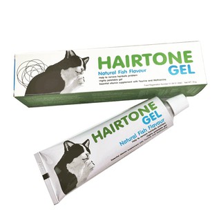 Hairtone Gel 70g อาหารเสริมวิตามินและไขมันช่วยระบาย ขับก้อนขน