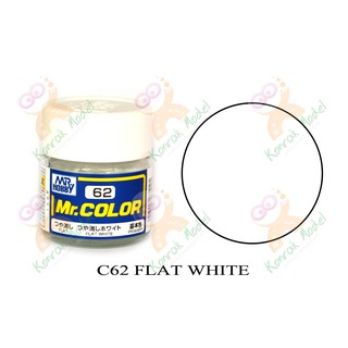 ภาพหน้าปกสินค้าสีสูตรทินเนอร์ Mr.hobby Mr.color C62 Flat White 10ml ที่เกี่ยวข้อง