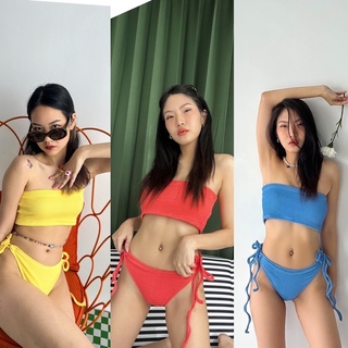 ชุดว่ายน้ำ บีกินี่สายฝอ พร้อมส่ง Bikini ทูพีช ชุดไปทะเล