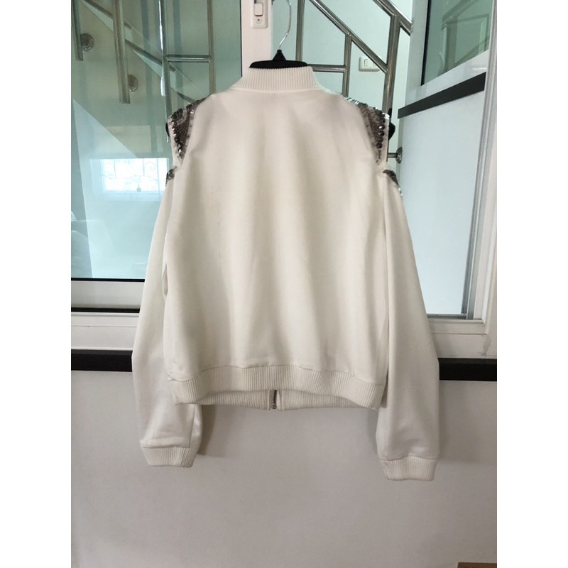 jacket-metallic-zara-topshop-style-สีขาว-off-white-ผ้าเงาซาติน