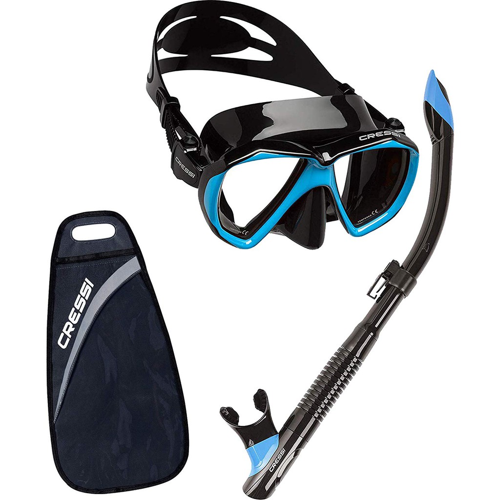 cressi-set-of-ranger-mask-and-tao-snorkel-black-ชุดอุปกรณ์ดำน้ำ-หน้ากาก-พร้อมท่อหายใจใต้น้ำ-อุปกรณ์ดำน้ำ