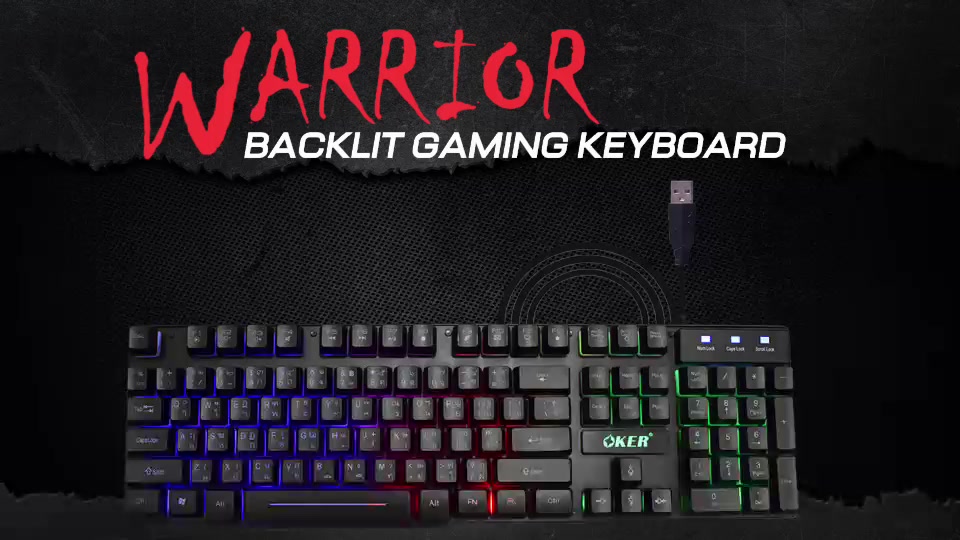 มาใหม่-ส่งเร็ว-oker-k628-warrior-backlit-gaming-keyboard-led-เกมมิ่ง-คีย์บอร์ด-ไฟ-led-แป้นพิมพ์-dm-628