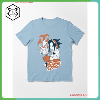 2022 Asakura And Amidamaru Anime Manga Essential T-Shirt เสื้อยืดพิมพ์ลายการ์ตูนมังงะ ดผ้าเด้ง คอกลม cotton แฟชั่น sale