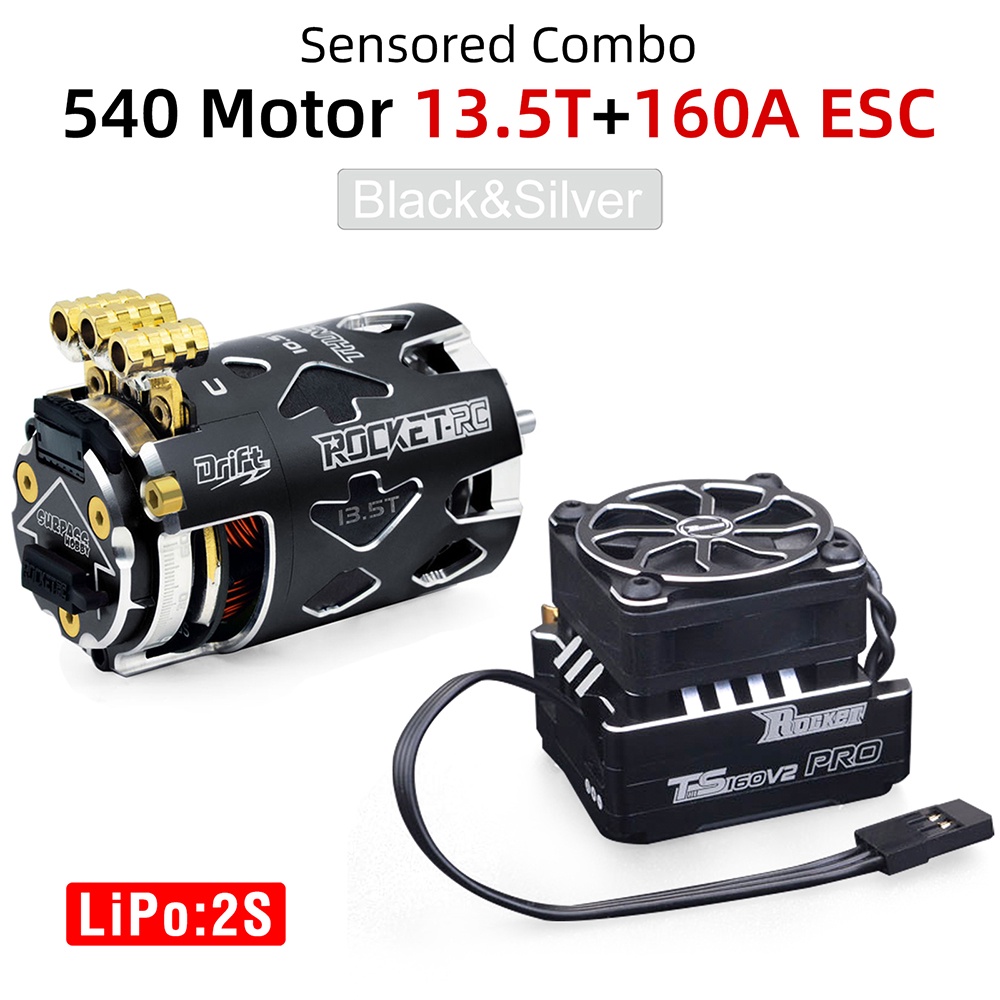 L*H様 ROCKET RC THUNDER 540 & ESCセット มอเตอร์ไร้แปรงถ่าน Rocket-RC Thunder 540 และ ESC 160A Combo สําห