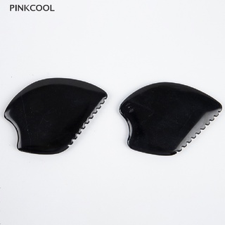 Pinkcool หยกธรรมชาติ ใบหน้า กัวซา เครื่องมือนวดศีรษะ หวีนวดร่างกาย เพื่อสุขภาพ มีดโกน