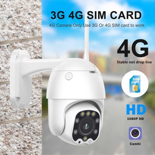 3G 4G PTZ Dome IP CamHi 2WAY Audio Wireless WiFi 1080P