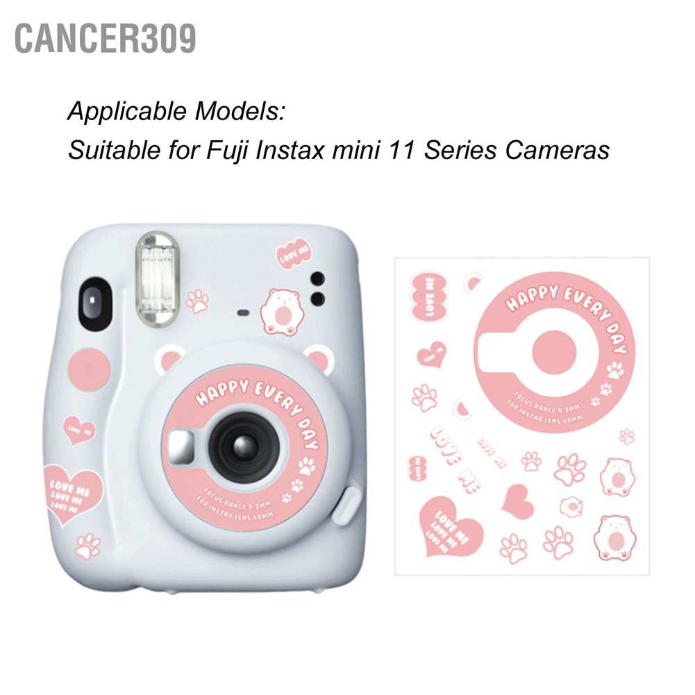 ภาพหน้าปกสินค้าCancer309 สติกเกอร์ ลายการ์ตูนน่ารัก 5 แบบ สําหรับตกแต่งกล้อง Fuji Instax Mini 11 Diy