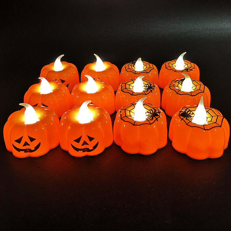 รูปภาพของP&M Halloween Candle Lights Spider Web/Pumpkin LED Light Lantern Home Decorationลองเช็คราคา