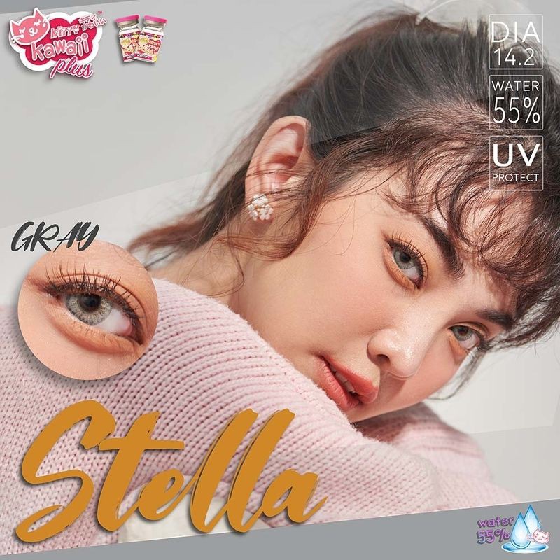 stella-gray-1-kitty-kawaii-สีเทา-ทรีโทน-เทา-3โทน-เลนส์พรีเมี่ยม-ค่าอมน้ำสูง-contact-lens-bigeyes-คอนแทคเลนส์-ค่าสา