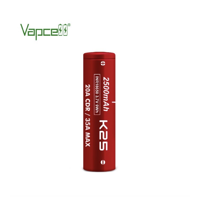 vapcell-k25-2500mah-3-7v-20a-cdr-35a-max-1-ก้อน