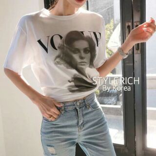 ♡STYLERICH BY KOREA♡
เสื้อยืดสกรีนลาย สไตล์เกาหลี ผ้ายืดเนื้อดี ใส่สบาย แมทส์ง่าย สกรีนลาย Vogue