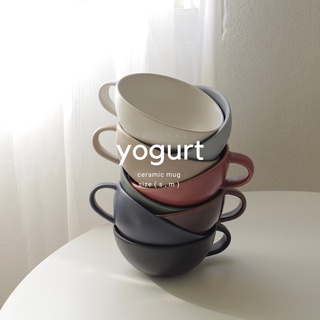 ถ้วยมัคเซรามิค ถ้วยซุปใส่ ซีเรียล โยเกิร์ต yogurt mug | faryheyz