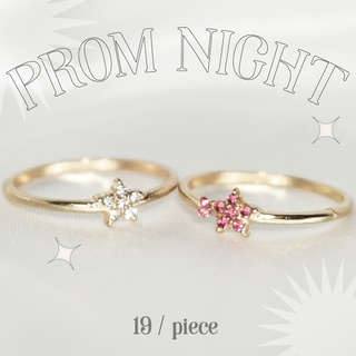 แหวน Prom night star |  แหวนแฟชั่น แหวนมินิมอล แหวนเพชร แหวนสไตล์เกาหลี แหวนราคาถูก