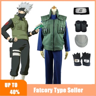 ขายดี ชุดคอสเพลย์ การ์ตูนอนิเมะ Hatake Kakashi เสื้อกั๊ก และกางเกง เครื่องแต่งกายฮาโลวีน สําหรับผู้ชาย ผู้ใหญ่