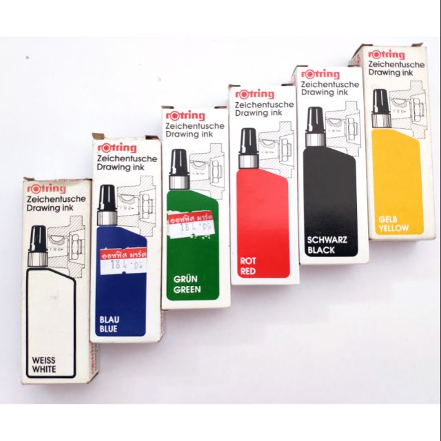 หมึกเติมปากกา ร๊อตติ้ง Rotring drawing ink | Shopee Thailand