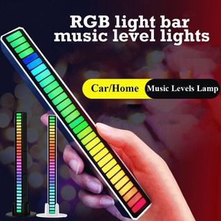 🔥!!HOT!!🔥 แสงจังหวะดนตรี แสงโดยรอบ ไฟ RGB ไฟสั่งงานด้วยเสียง ไฟ LED ปิ๊กอัพแถบไฟ RGB กระพริบตามจังหวะเพลง