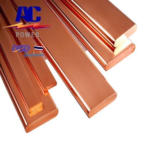 บัสบาร์ทองแดง-40-00-x-5-00-mm-ความยาว-50-cm-ทองแดงแท้-99-95-cu-of-copper-busbar-oxigen-free-มอก-408-2553